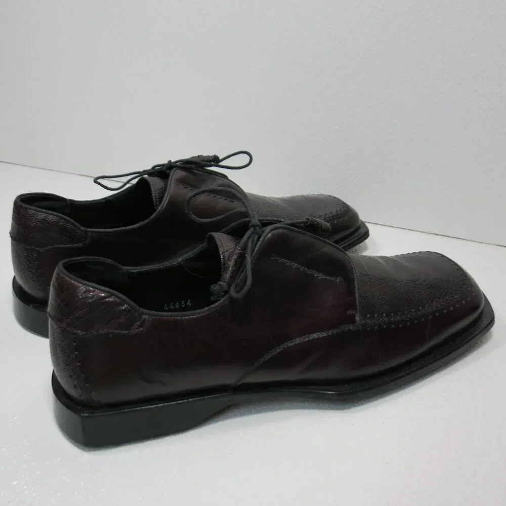 City Slicker Shoes Genuine Ostrich Dress Oxfords Men's Footwear Spain Sz 12 M